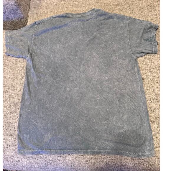 Nirvana Nevermind Dead Smiley Gray Grunge Band Short Sleeve T-Shirt Sz L - Picture 7 of 7